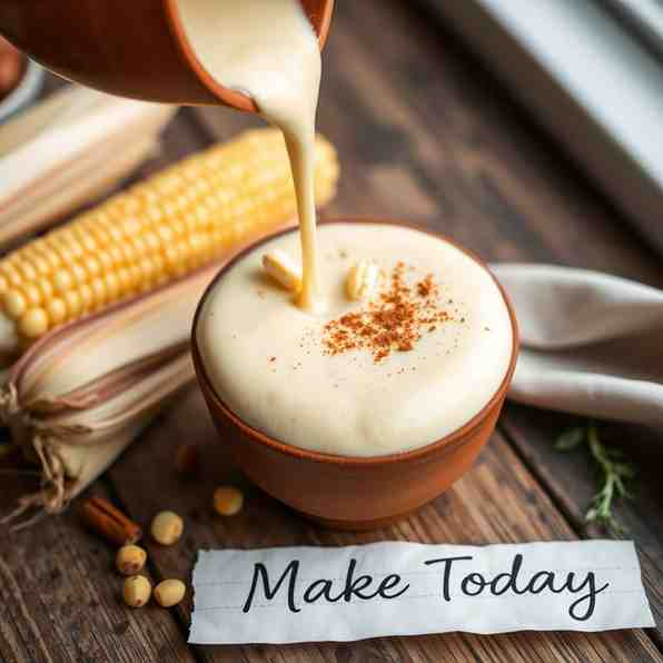 Creamy Atole de Elote - Dairy Soy Free Desserts – Make Today